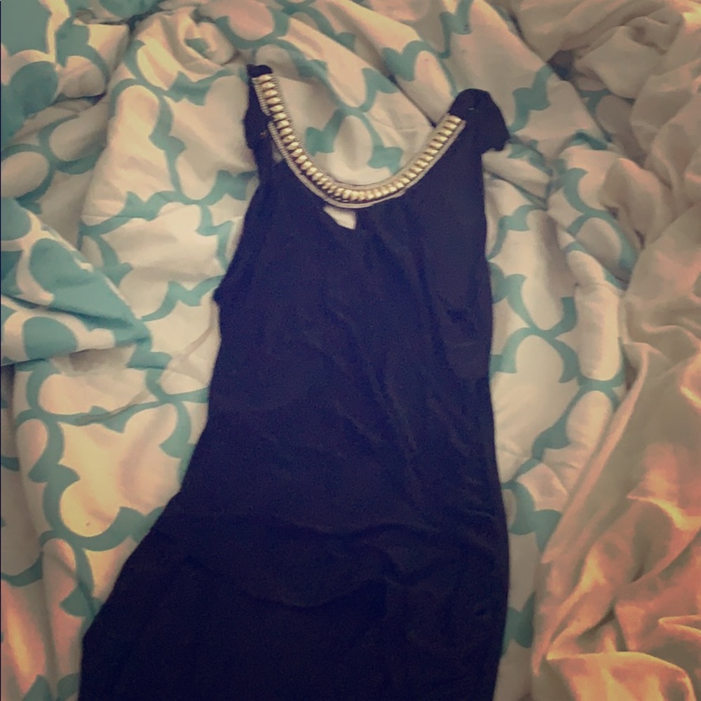 Tight black dress